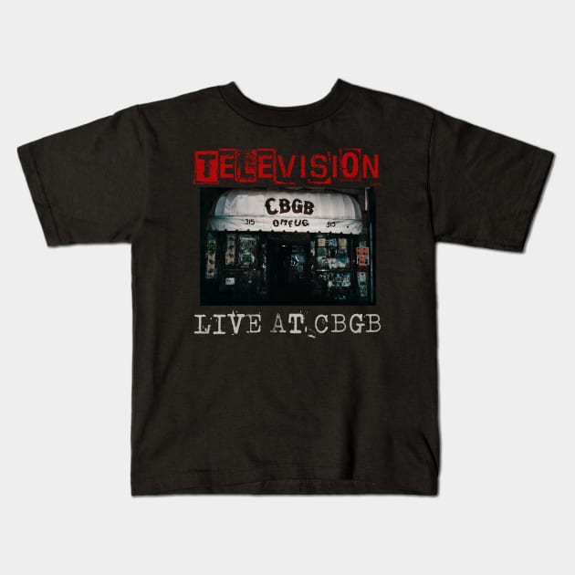 television live at cbgb Kids T-Shirt by kusuka ulis